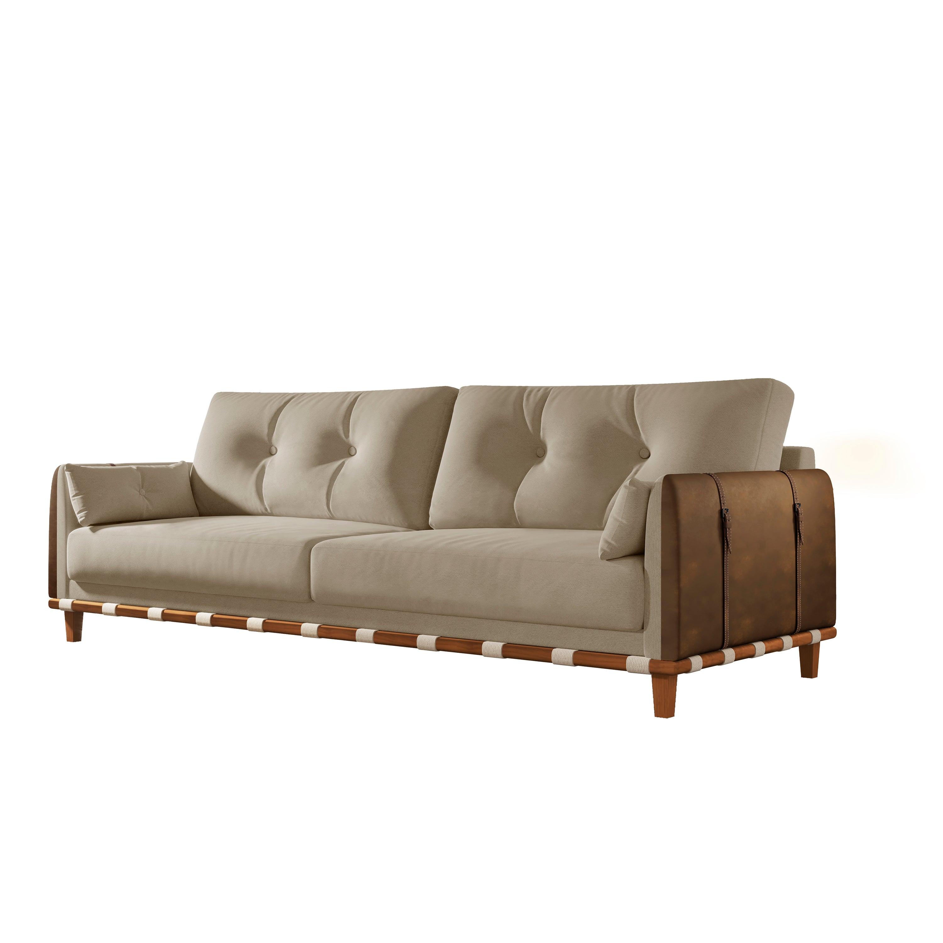Sofá Living Mizar Tecido Linho - 1,8m - Sofá.com