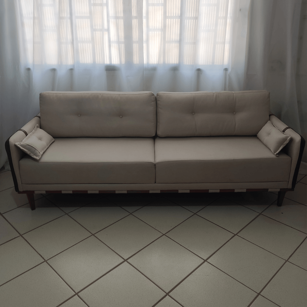 Sofá Living Mizar Tecido Linho - 1,8m - Sofá.com