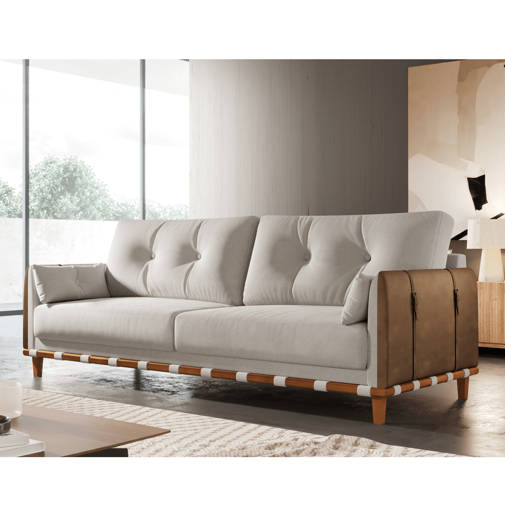 Sofá Living Mizar Tecido Linho - 1,8m - Sofá.com