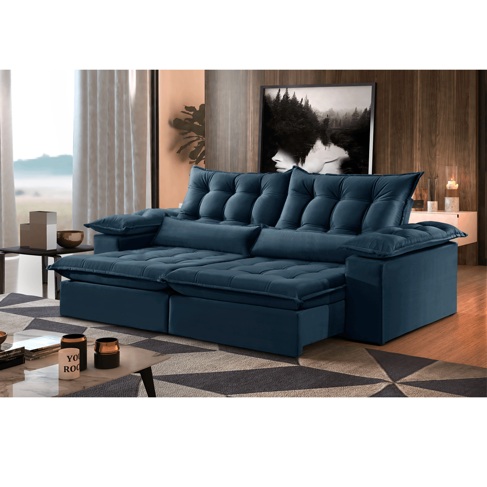 Sofá AMSTERDAM Retrátil e Reclinável - 2,3m - Sofá.com