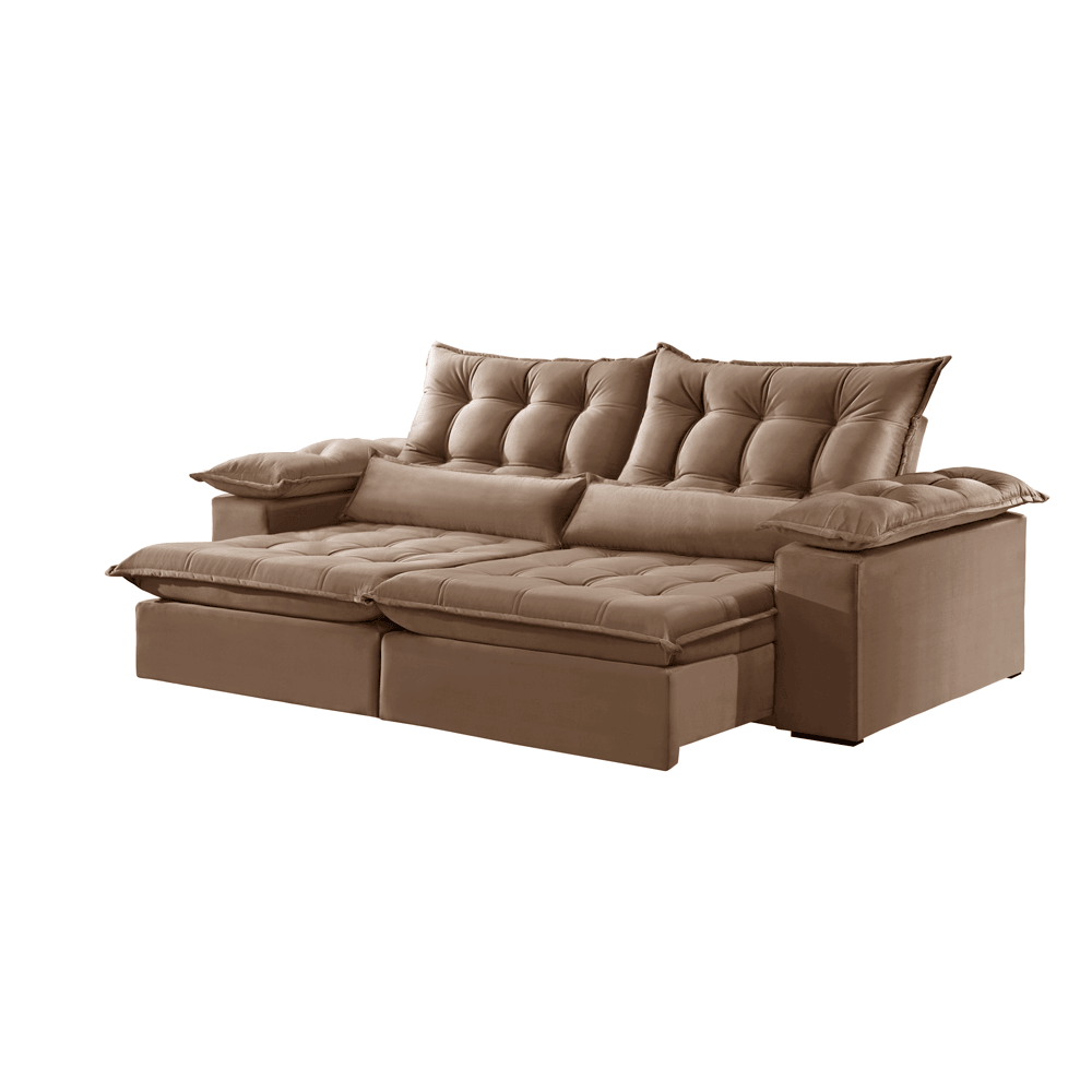 Sofá AMSTERDAM Retrátil e Reclinável - 2,3m - Sofá.com