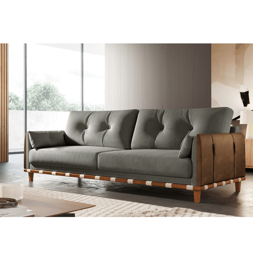 Sofá Living Mizar Tecido Linho - 1,8m - Sofá.com