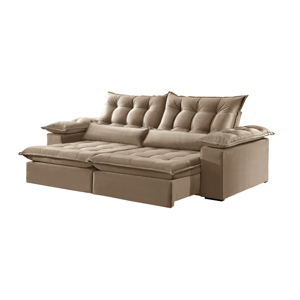 Sofá AMSTERDAM Retrátil e Reclinável - 2,3m - Sofá.com